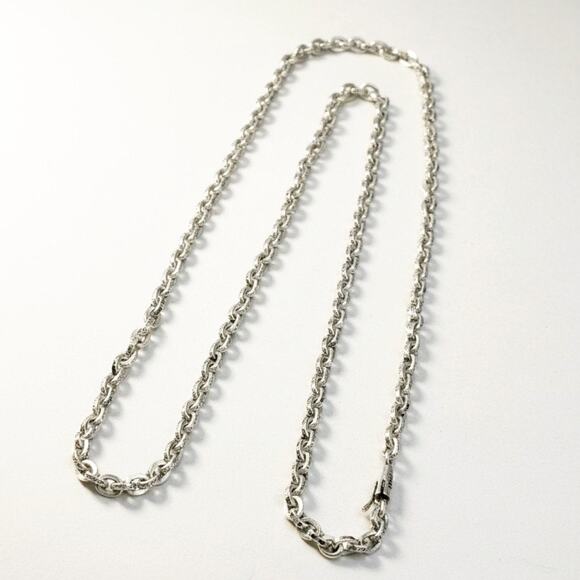 Chrome Hearts Other - Chrome Hearts Paper Chain Necklace 30 inch Sterling Silver .925